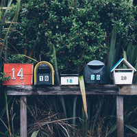 A mailbox showing neighbors for talking to neighbor about their bark dog.