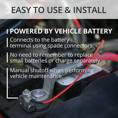 UltraSweep Traveler ultrasonic pest repeller with LED lights – protects cars, trucks, RVs, and boats from rodents chewing wires