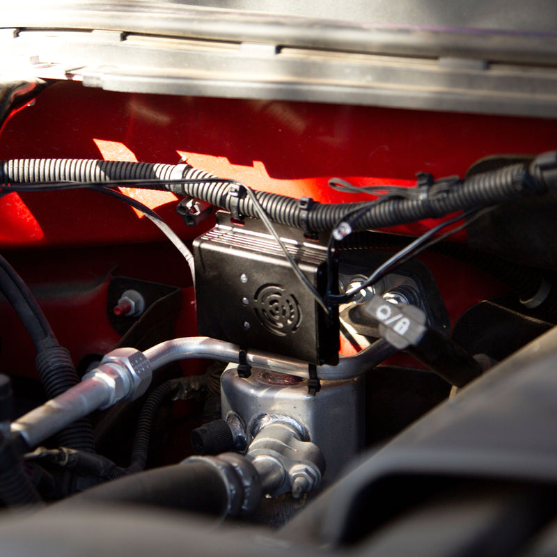 UltraSweep Traveler installed in truck engine bay